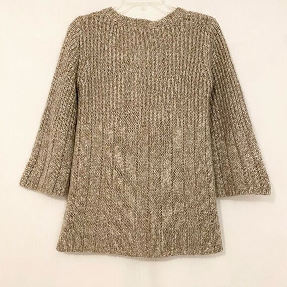 Croft and Barrow button down sweater cardigan beige - Picture 3 of 6